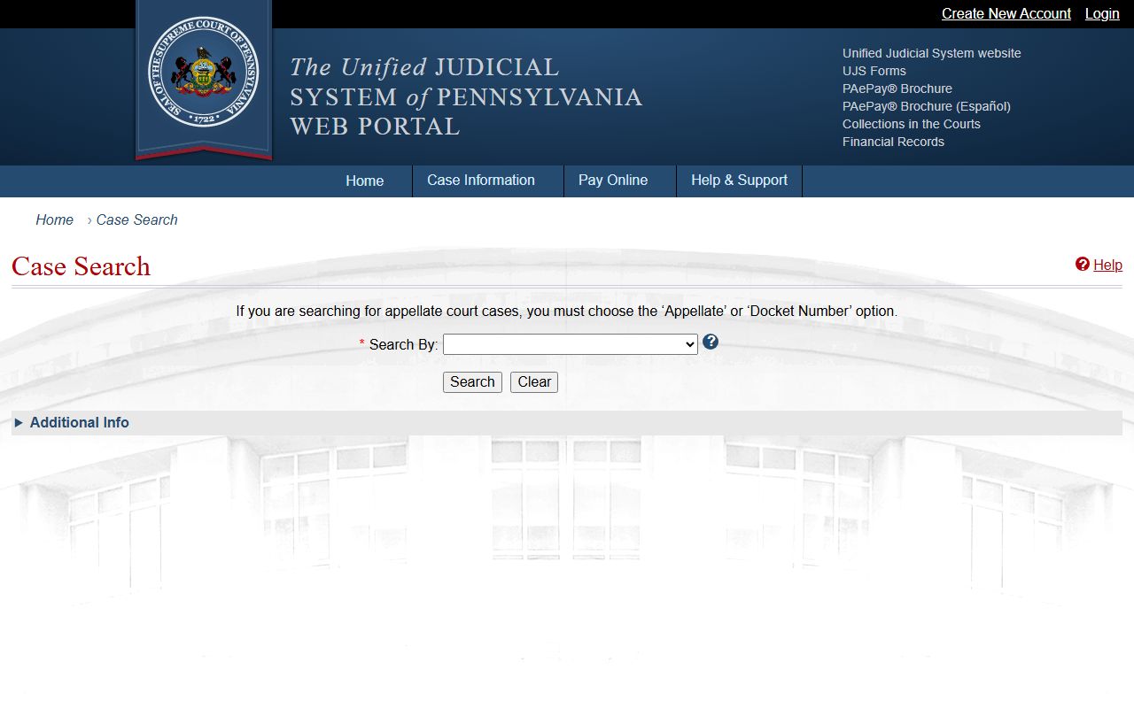 Sullivan County court records after arrest in Pennsylvania UJS Case Search